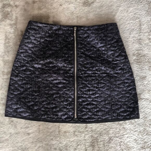 NWT Rebecca Taylor quilted pattern mini skirt - Picture 1 of 5